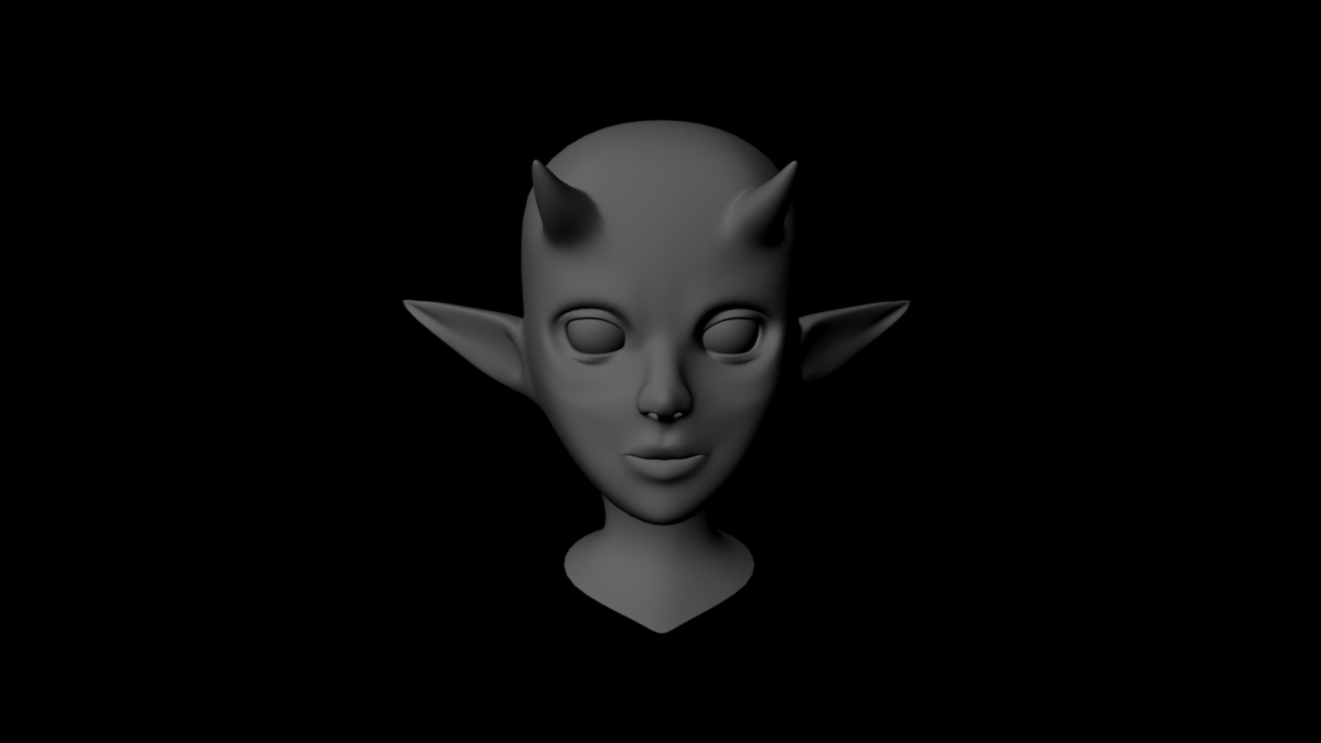 anime head 3d model