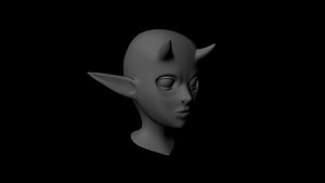 anime head 3d model