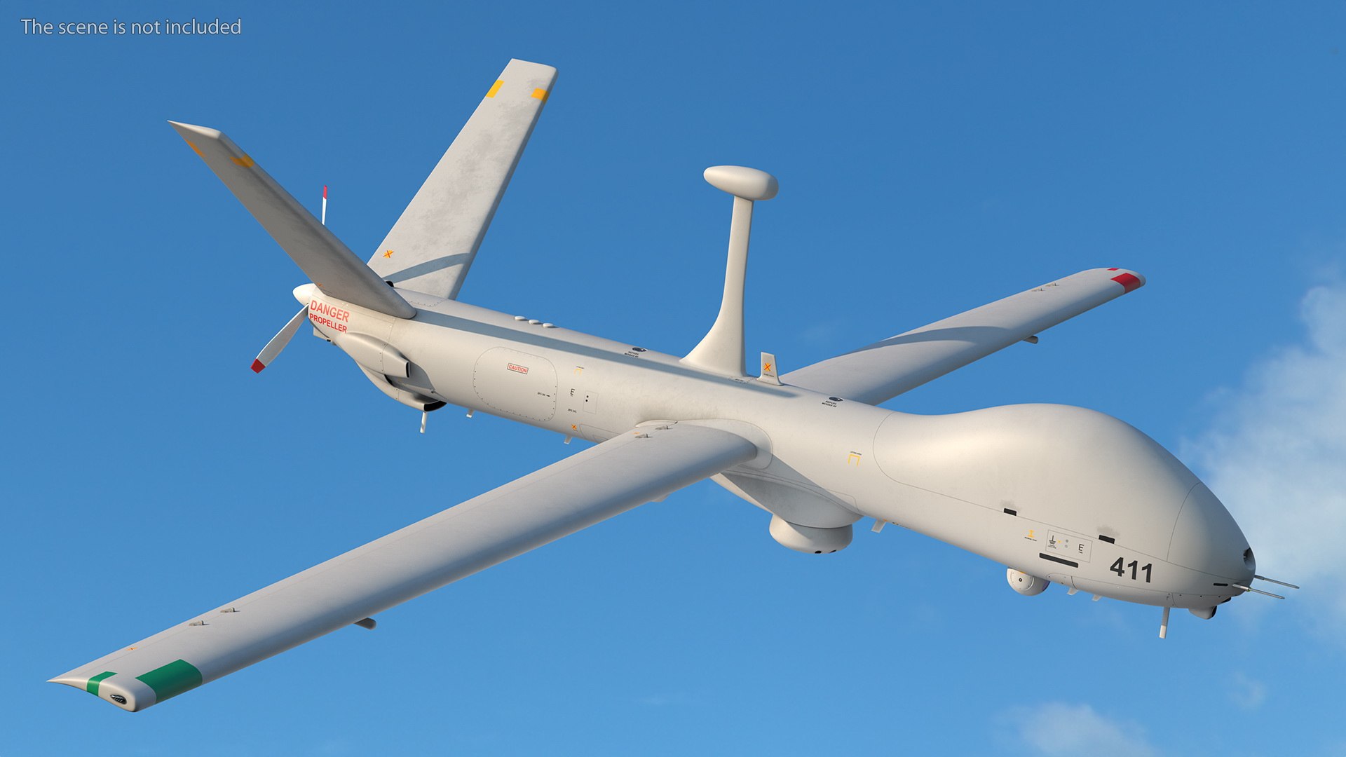 3D Elbit Hermes 900 UAV Flight - TurboSquid 1882163