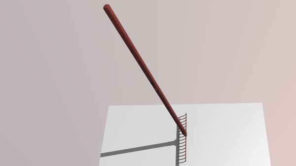 3d model of rake