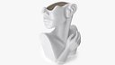Head Shaped Flower Vase White