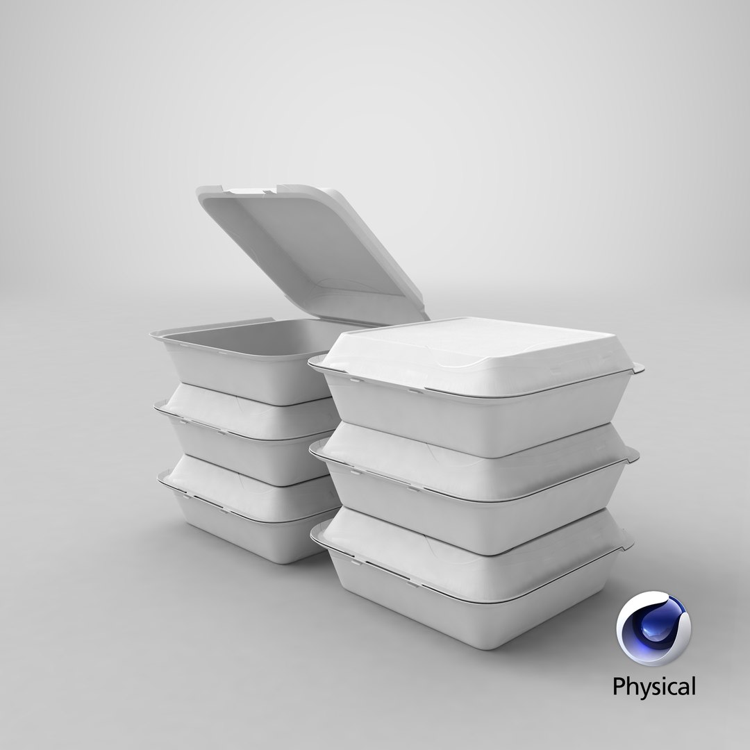 3D Cardboard Box Set Model - TurboSquid 1540986