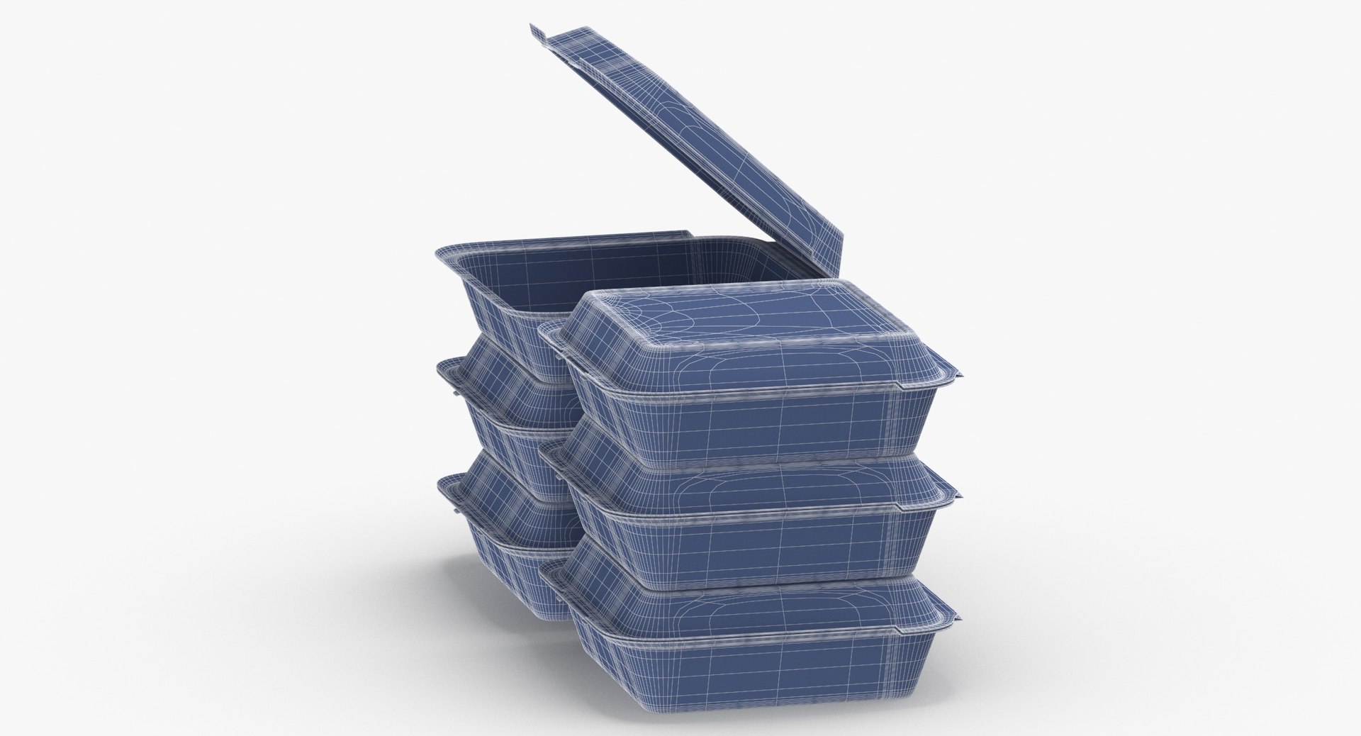 3D Cardboard Box Set Model TurboSquid 1540986