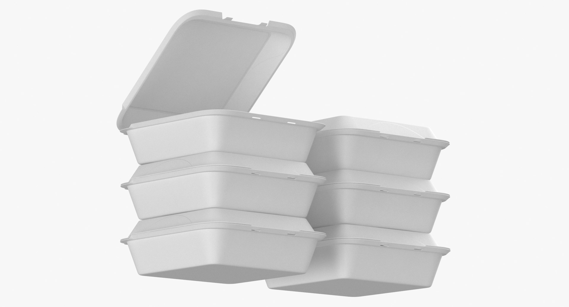 3D Cardboard Box Set Model - TurboSquid 1540986