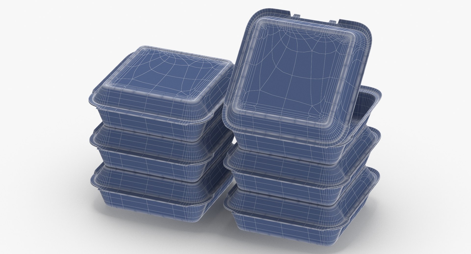 3D Cardboard Box Set Model TurboSquid 1540986