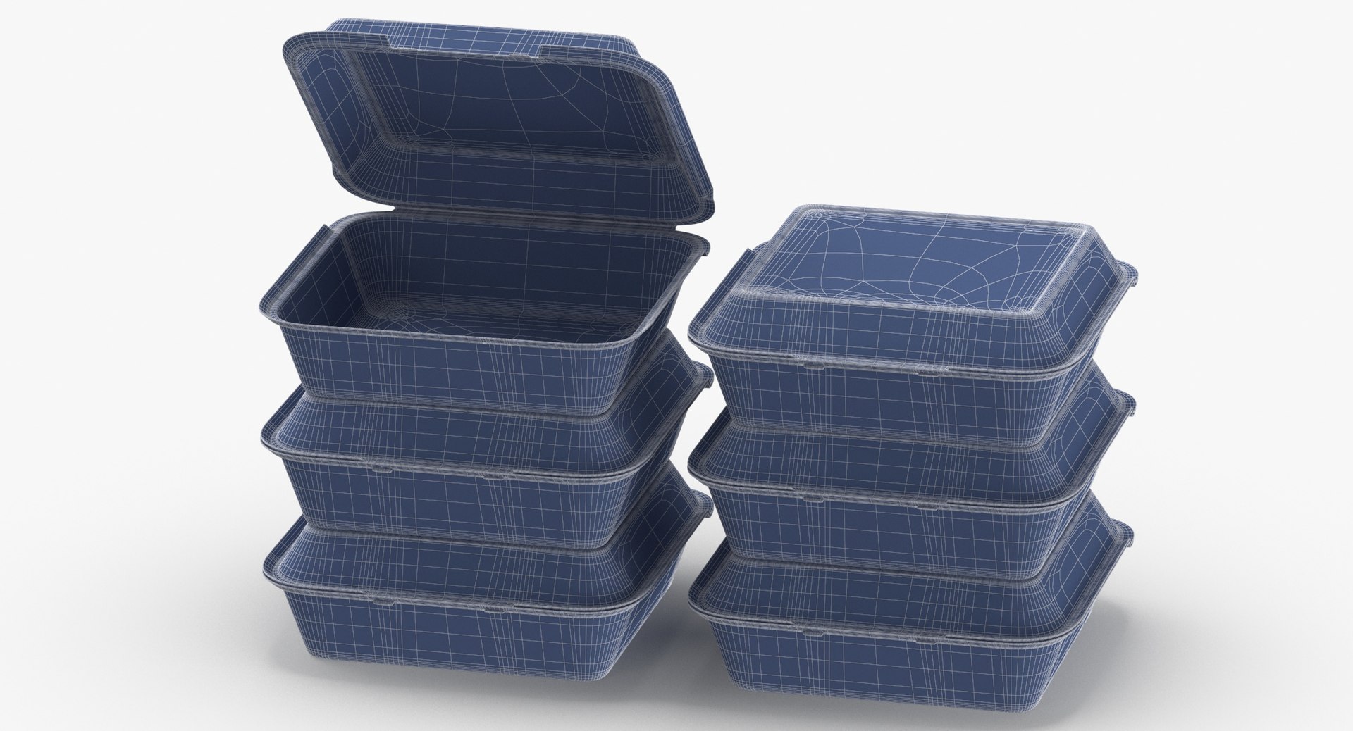 3D Cardboard Box Set Model TurboSquid 1540986