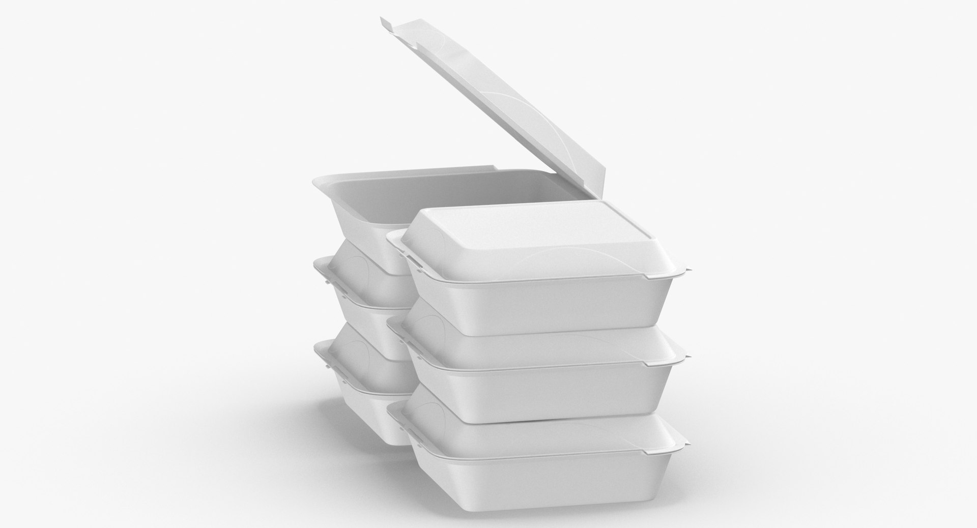 3D Cardboard Box Set Model - TurboSquid 1540986
