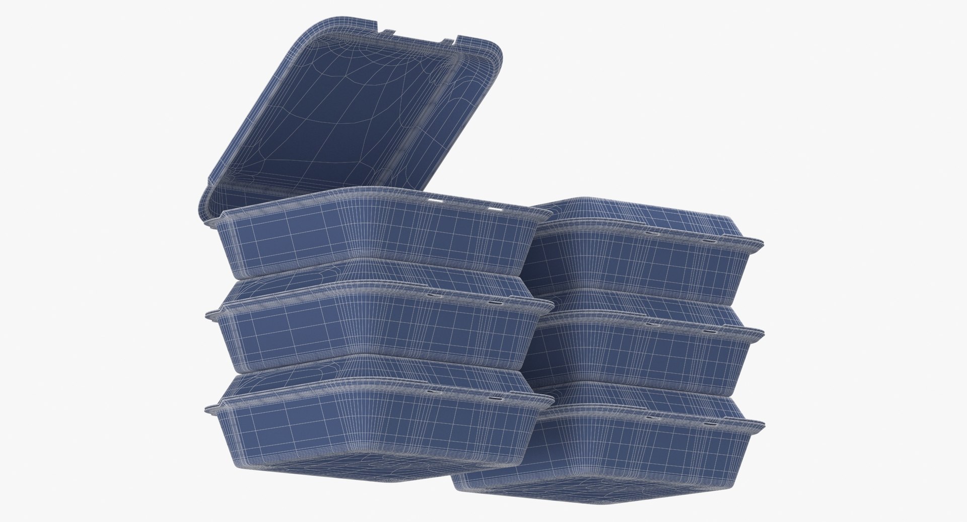 3D Cardboard Box Set Model TurboSquid 1540986