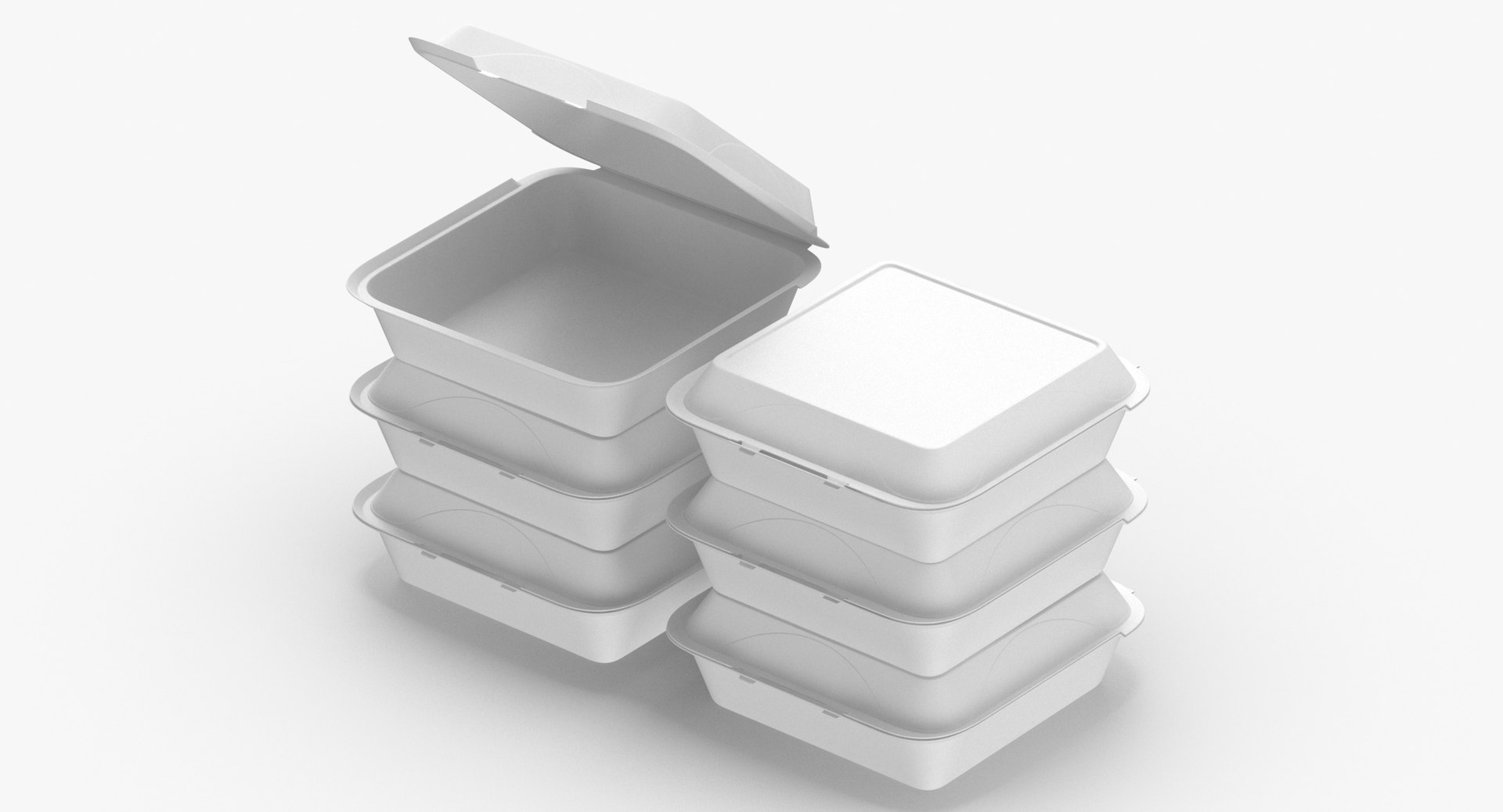 3D cardboard box set model TurboSquid 1540986