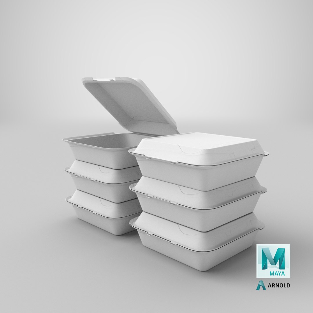 3D cardboard box set model TurboSquid 1540986