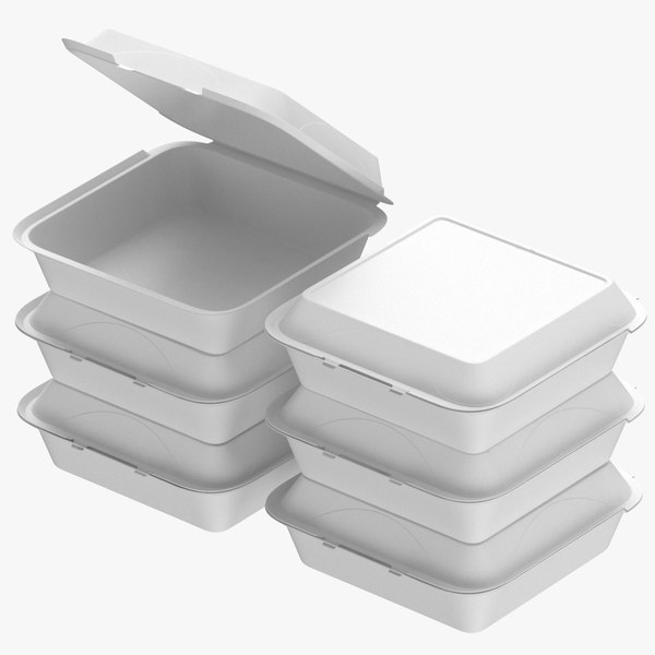 3D cardboard box set model