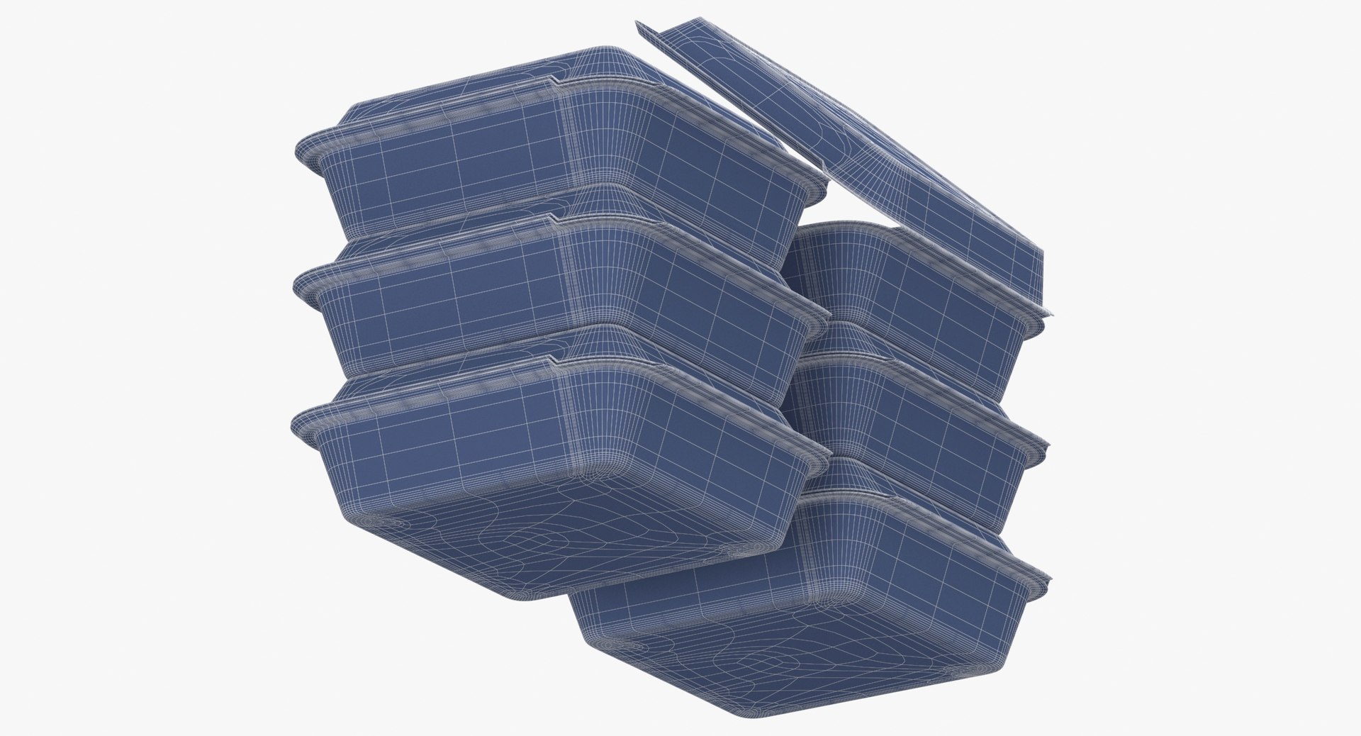 3D Cardboard Box Set Model TurboSquid 1540986