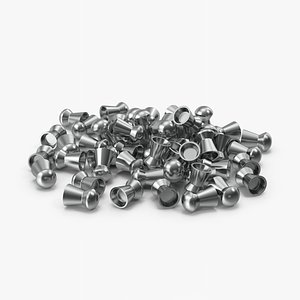 Pile Of Airgun Pellets 3D model