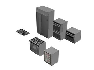 3d subzero wolf oven model