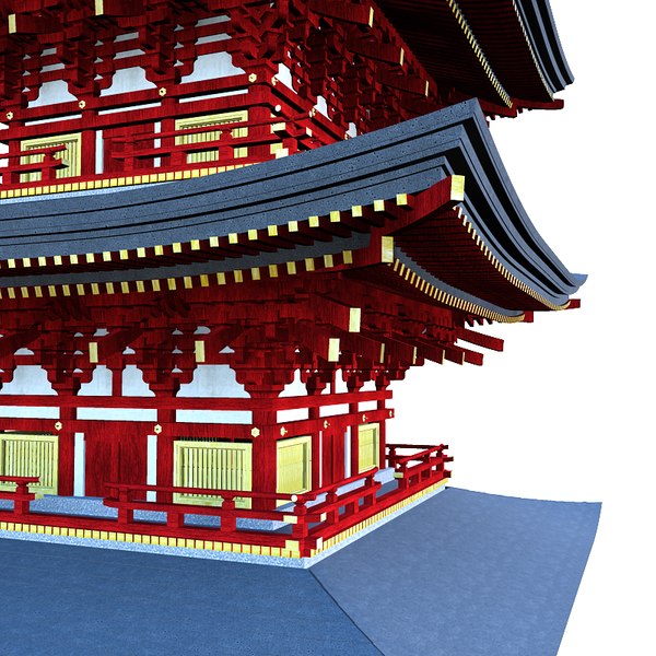 日本のお寺3Dモデル - TurboSquid 619033
