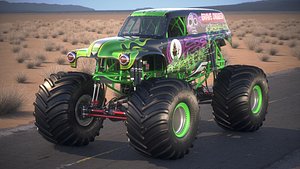 grave digger monster 3d model