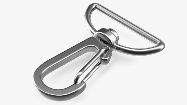 Metal Swivel Clasp Snap Hook Silver 3D - TurboSquid 1777331