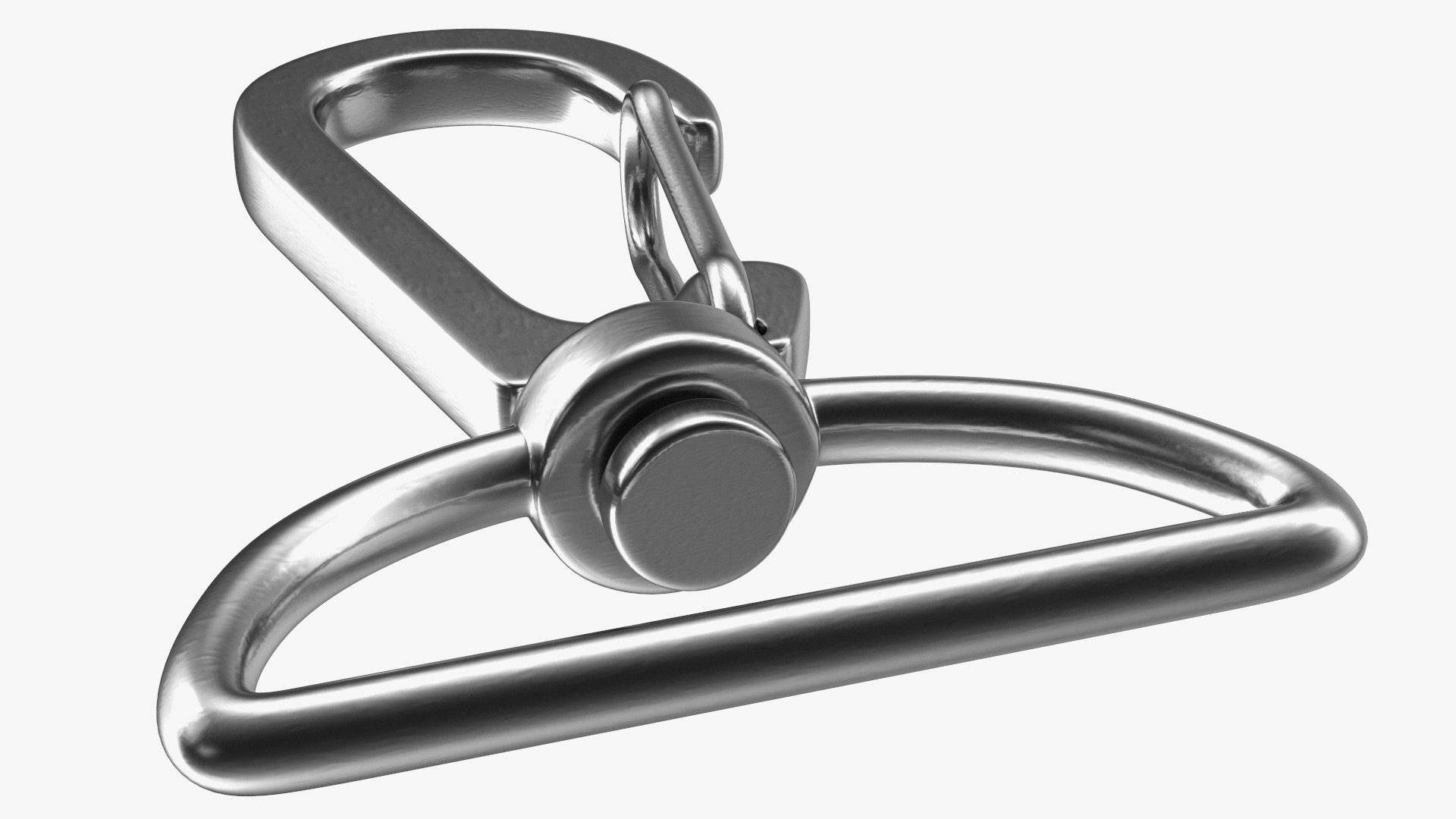 Metal Swivel Clasp Snap Hook Silver 3D TurboSquid 1777331