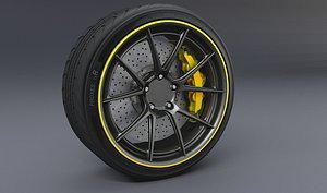 tire disc brake 3d obj