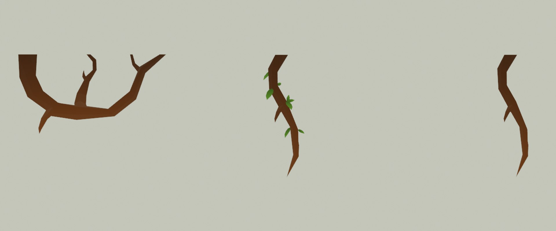 Low Poly Cave Collection With Mushrooms Vegetation Stones Model ...