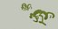 Low poly cave collection with mushrooms vegetation stones model