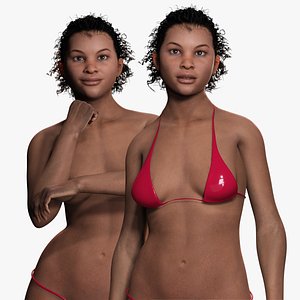 Nagozi - Realistic African Strong Woman 3D