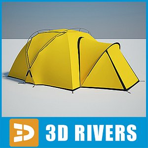 camping tent 3d model