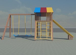 3d model play ground set