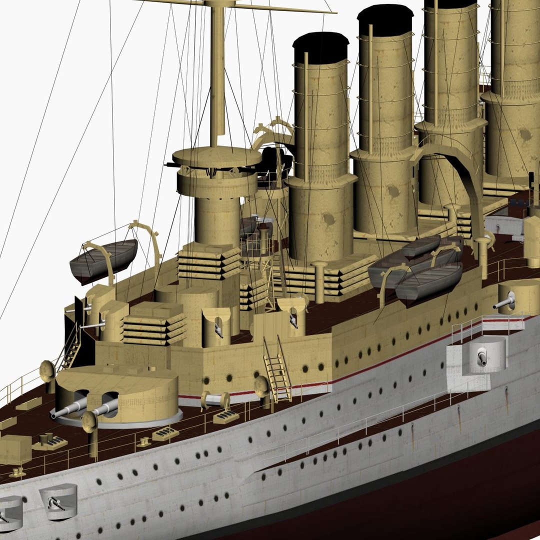 3d model armored cruiser scharnhorst class