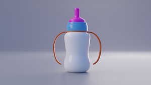 3D model baby Milk bottle