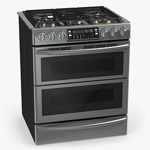 Dual Fuel Range with 5 Gas Burners Samsung
