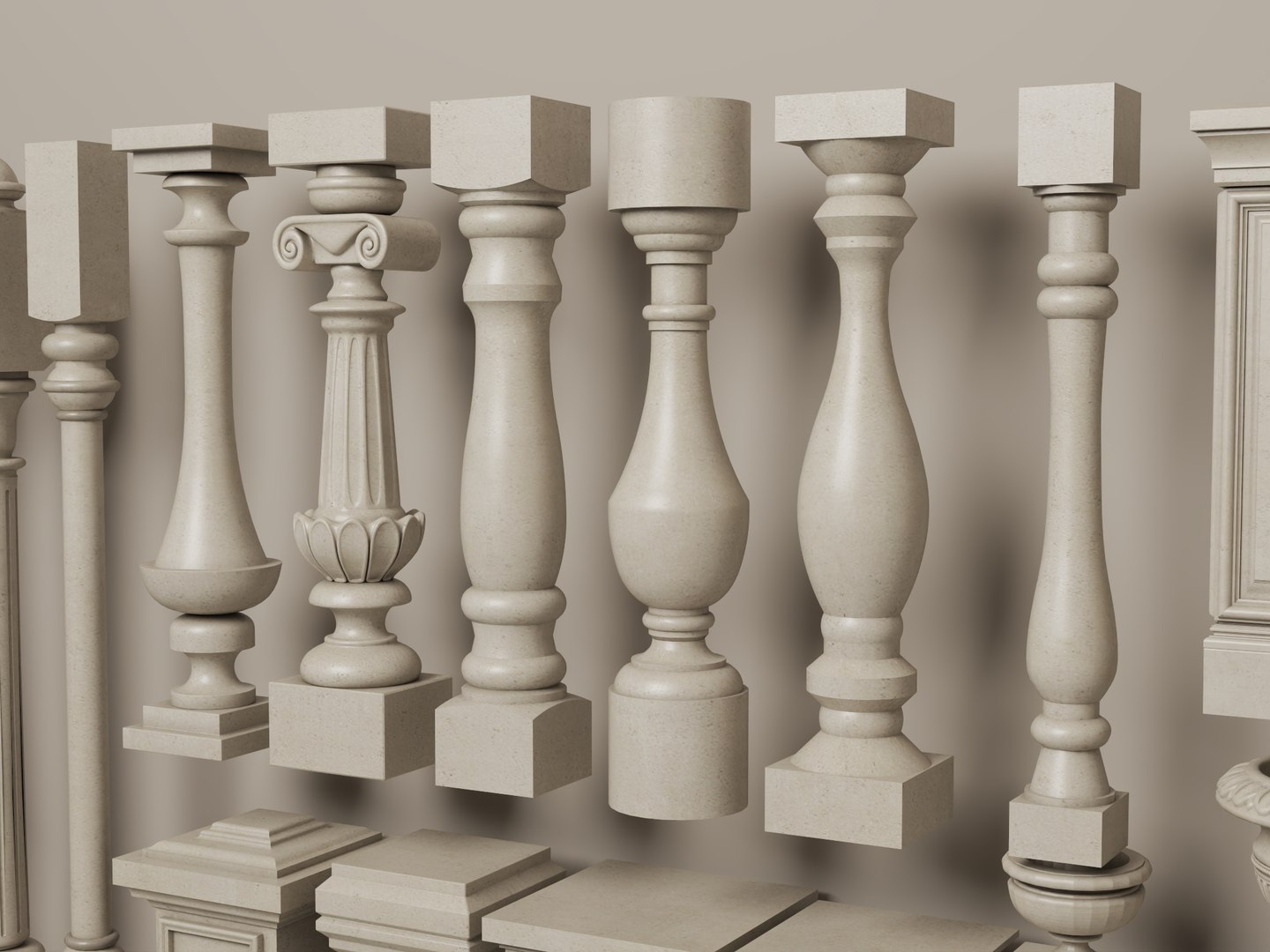 Classical Balusters Newel Posts Railing Pack 3D https://p.turbosquid.com/ts-thumb/aY/1IPzG7/7K/8215/jpg/1791342386/1920x1080/fit_q87/2fb2ce3f403d2f872b71e3f28d875e2ee8a198d5/8215.jpg