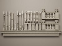 Classical Balusters Newel Posts Railing Pack