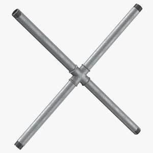 Galvanized Steel Pipe Letter X