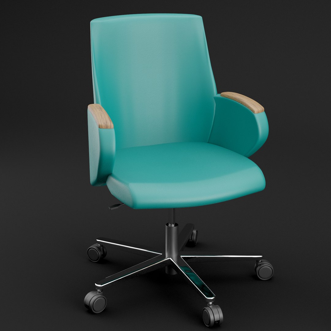 Modern leather office chair model TurboSquid 1248724
