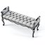 Louis xv 16l-820 bedroom tufted ottoman