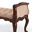 Louis xv 16l-820 bedroom tufted ottoman