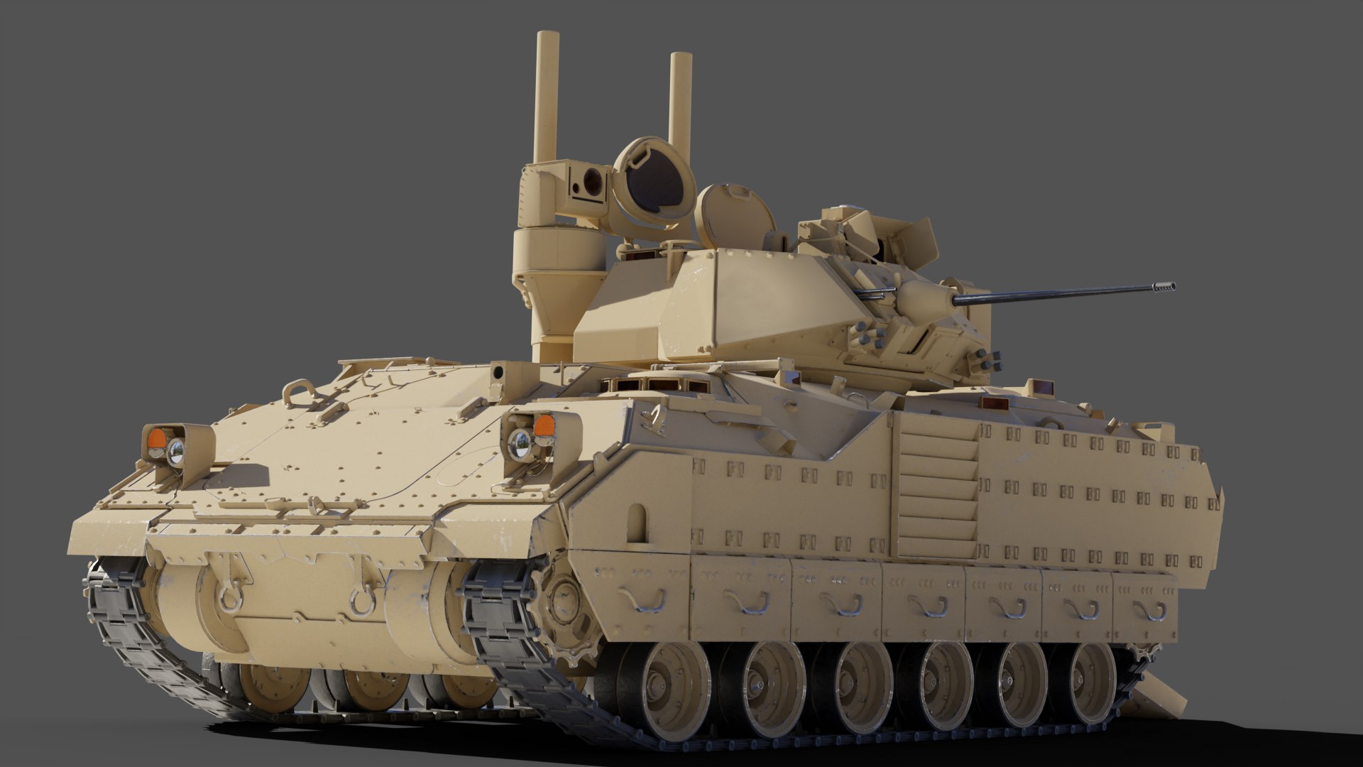 M2 Bradley IFV With Full Interior 3D Model - TurboSquid 2089580