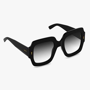 3D Square-frame sunglasses Gucci PBR Realistic model
