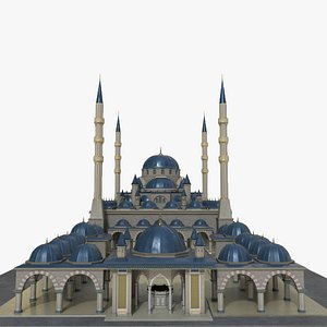 3D model Mosque Heart of Chechnya