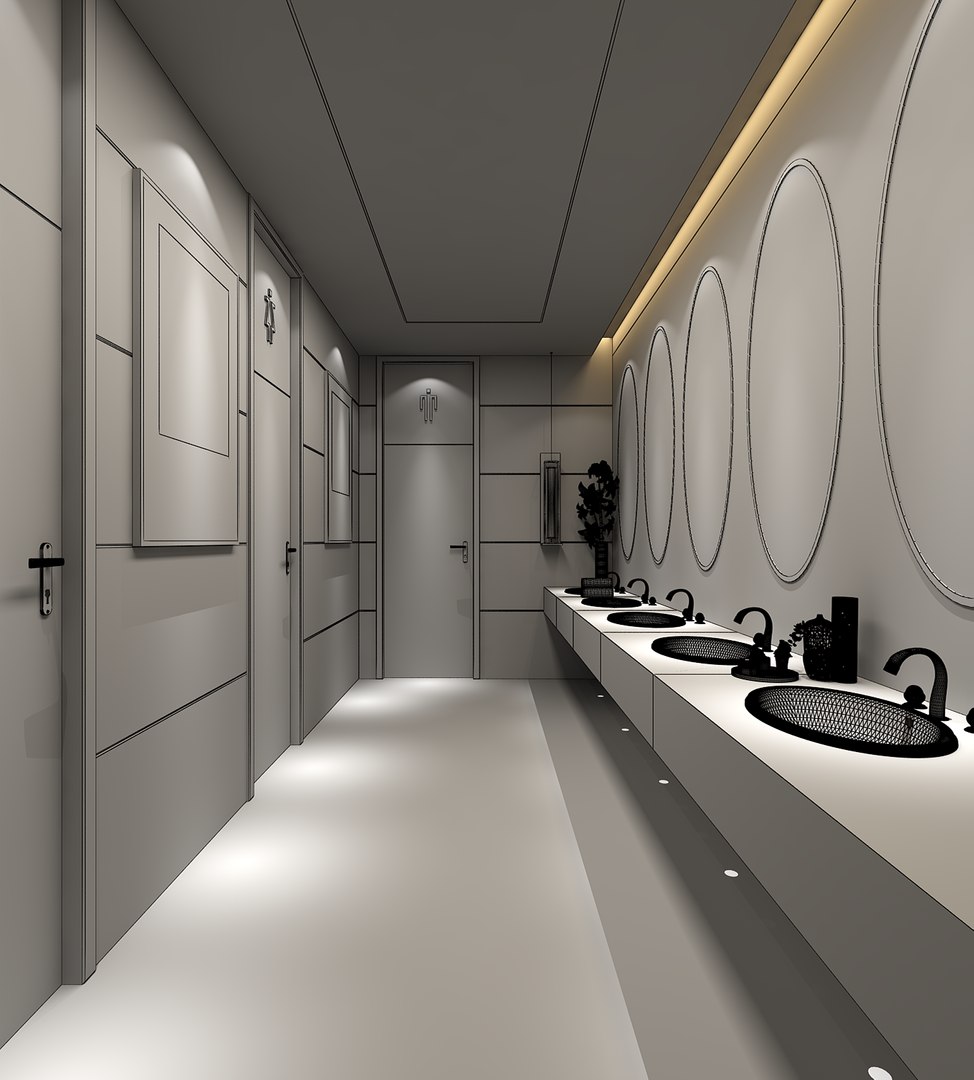 Bathroom Interior 3D Model - TurboSquid 1274429
