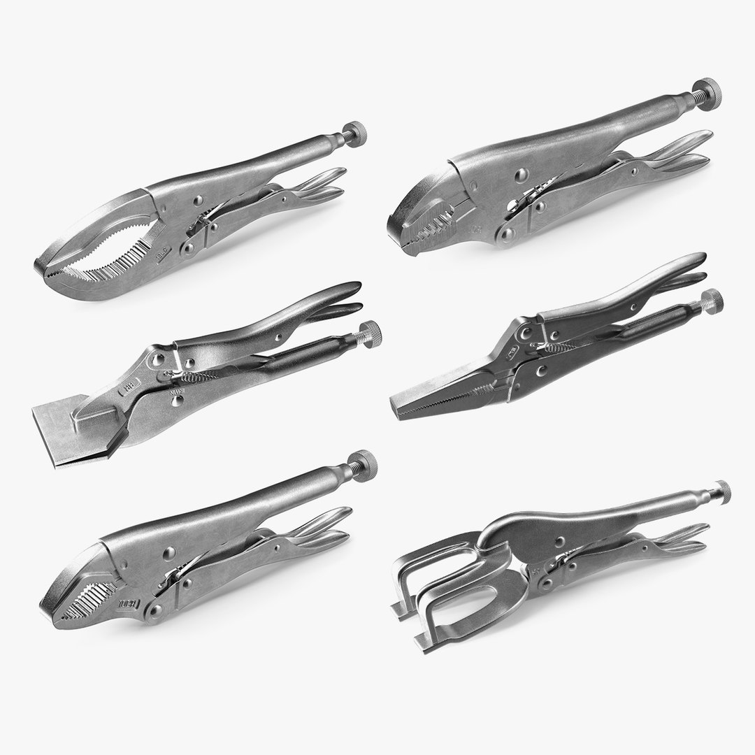 Vise Grips Collection 3 3D model preview