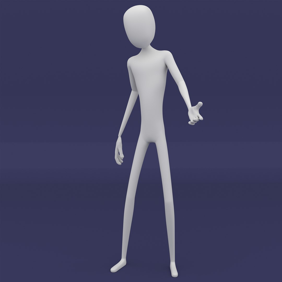 Stickman Character Rig 3D Model TurboSquid 1504395