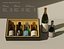 Sake i pudełko upominkowe Low-Poly