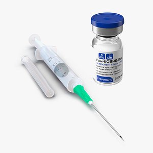 Syringe with Sputnik V Vaccine Collection 3D model