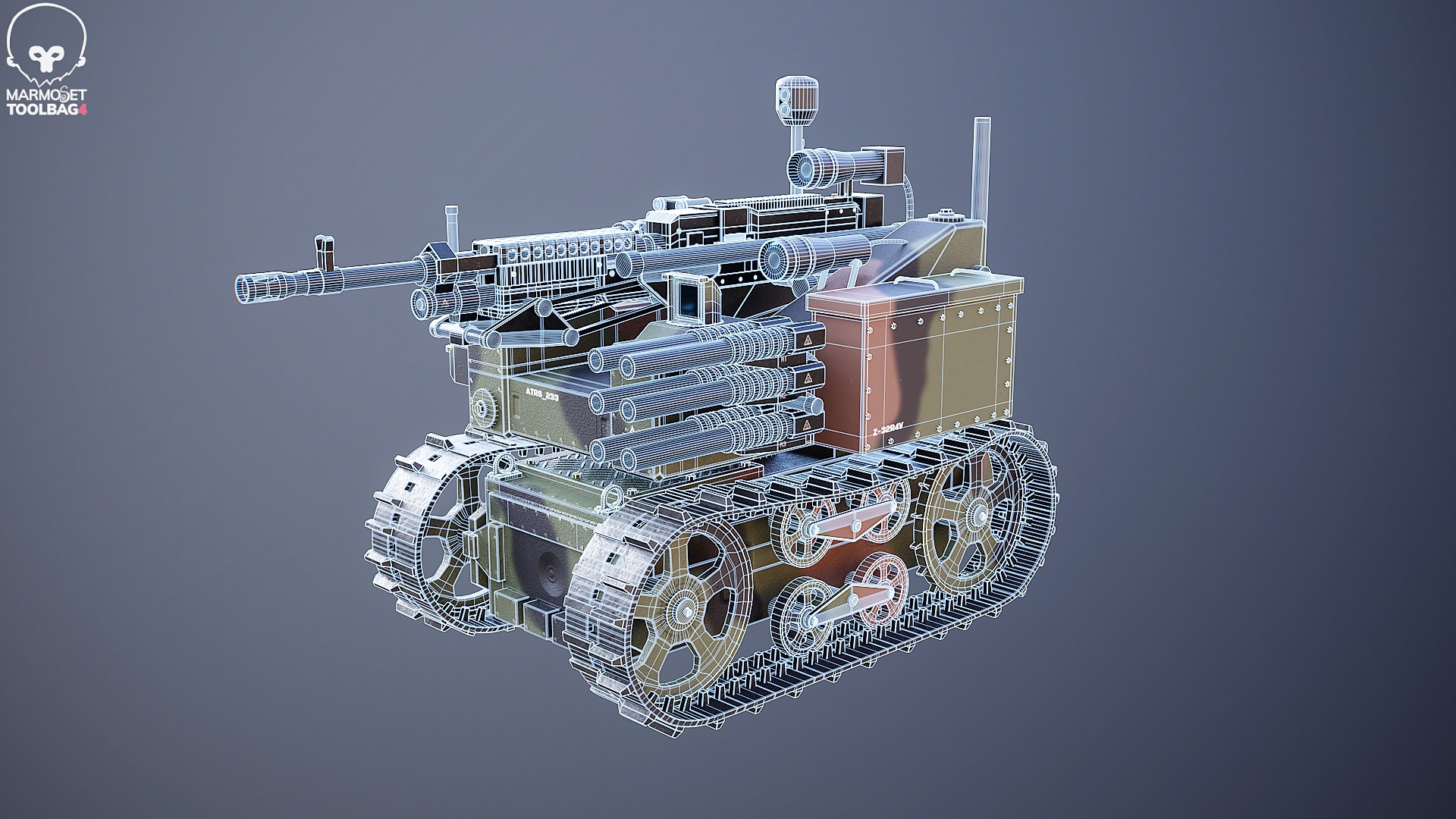 Military Tracked Robot Camo 3D Model - TurboSquid 2346887