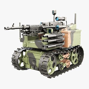 Military Tracked Robot Camo
