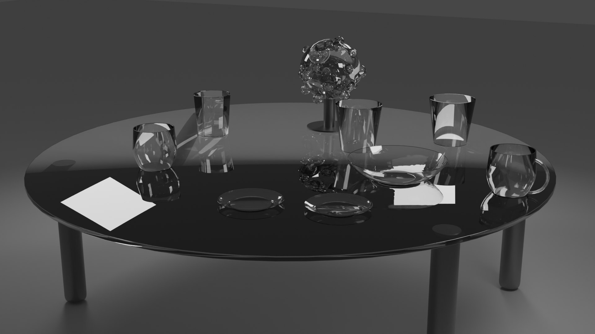 Glass Decoration Set 3D Model - TurboSquid 1977388