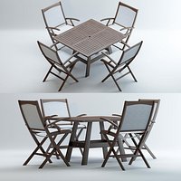 Wooden dinette