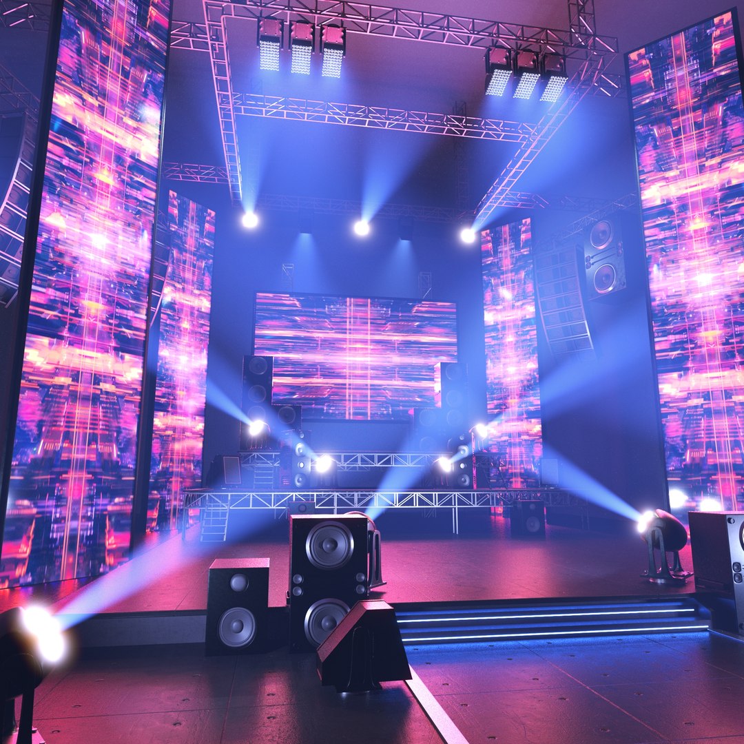Musical Stage Animated Model - TurboSquid 2234657